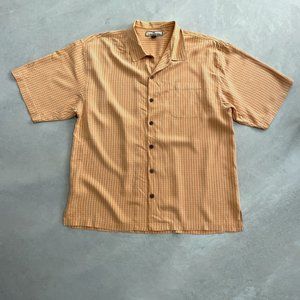 Tommy Bahama Shirt Silk XL Button Down Short sleeves
